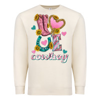 Sandshell love western cowboy Premium Sweatshirt - texasbilliewilder