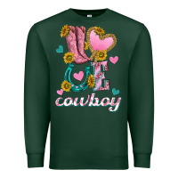 Sports Green love western cowboy Premium Sweatshirt - texasbilliewilder