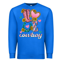 True Royal love western cowboy Premium Sweatshirt - texasbilliewilder