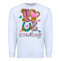 White love western cowboy Premium Sweatshirt - texasbilliewilder