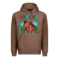 Chestnut forget the she shed i need a bitch barn Premium Hoodie - AdoDesignShop