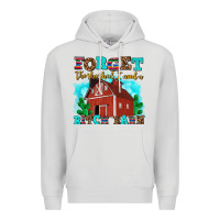 Dove Grey forget the she shed i need a bitch barn Premium Hoodie - AdoDesignShop