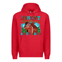 Red forget the she shed i need a bitch barn Premium Hoodie - AdoDesignShop