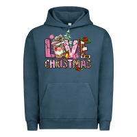 Pigment Midnight Navy love christmas Urban Hoodie - AdoDesignShop