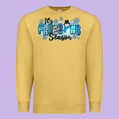 It's Freezing Season Premium Sweatshirt Designed By Zillion Design Studio
