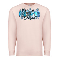 Pale Pink it's freezing season Premium Sweatshirt - Zillion Design Studio