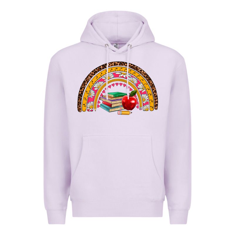 Back To School Rainbow Premium Hoodie by AdoDesignShop | Teevron
