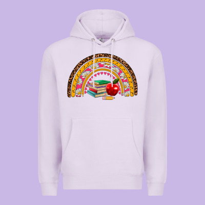 Back To School Rainbow Premium Hoodie Designed By Adodesignshop