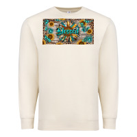 Sandshell Blessed With Sunflower And Gemstone Premium Sweatshirt - RanaPortraitStore