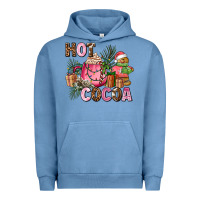 Pigment Pebble Blue hot cocoa Urban Hoodie - AdoDesignShop