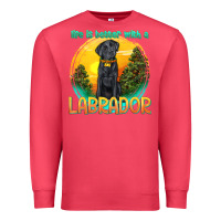 Cardinal life is better with a labrador Premium Sweatshirt - texasbilliewilder