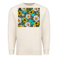 Sandshell Daisy and sunflower Premium Sweatshirt - RanaPortraitStore