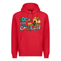 Red local egg dealer Premium Hoodie - AdoDesignShop