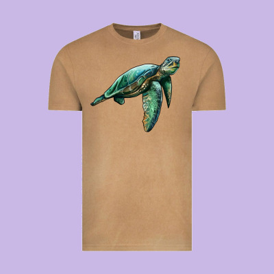 Sea Turtle Vintage Tee Designed By Artiststas