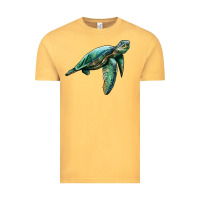 Vintage Mustard sea turtle Vintage Tee - Artiststas