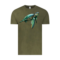 Vintage Olive sea turtle Vintage Tee - Artiststas