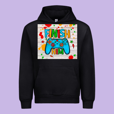 Finish Him Urban Hoodie Designed By Jahusdesignshop