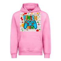 Fuchsia Pink finish him Urban Hoodie - JahusDesignShop