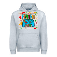 Heather Grey finish him Urban Hoodie - JahusDesignShop