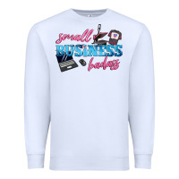 White small business badass Premium Sweatshirt - texasbilliewilder