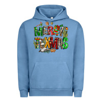 Pigment Pebble Blue christmas texas western Urban Hoodie - AdoDesignShop