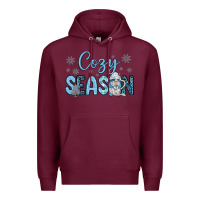 Burgundy cozy season gnome coffee Premium Hoodie - JahusDesignShop