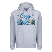 Heather Grey cozy season gnome coffee Premium Hoodie - JahusDesignShop