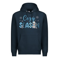 Navy cozy season gnome coffee Premium Hoodie - JahusDesignShop