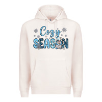Pale Pink cozy season gnome coffee Premium Hoodie - JahusDesignShop