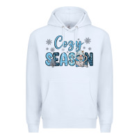 White cozy season gnome coffee Premium Hoodie - JahusDesignShop