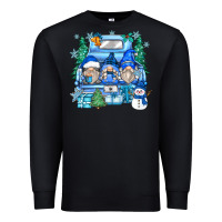 Black snowman gnome truck Premium Sweatshirt - Zillion Design Studio