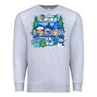 Heather Grey snowman gnome truck Premium Sweatshirt - Zillion Design Studio