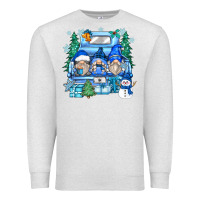 Oatmeal Heather snowman gnome truck Premium Sweatshirt - Zillion Design Studio
