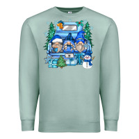 Seafoam snowman gnome truck Premium Sweatshirt - Zillion Design Studio
