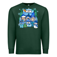 Sports Green snowman gnome truck Premium Sweatshirt - Zillion Design Studio