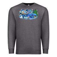 Charcoal Heather snow gnome truck Premium Sweatshirt - Zillion Design Studio