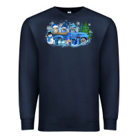 Navy snow gnome truck Premium Sweatshirt - Zillion Design Studio