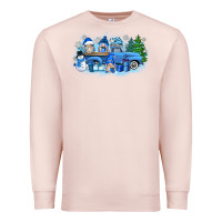 Pale Pink snow gnome truck Premium Sweatshirt - Zillion Design Studio