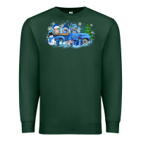 Sports Green snow gnome truck Premium Sweatshirt - Zillion Design Studio