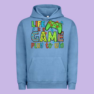 Life Is A Game Play To Win Urban Hoodie Designed By Jahusdesignshop