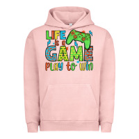 Pigment Salmon life is a game play to win Urban Hoodie - JahusDesignShop