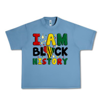 Pebble Blue i am black history Urban Heavy Tee - Artiststas
