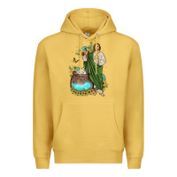 Antique Gold san judas coffee cup sunflower Premium Hoodie - JahusDesignShop