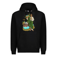 Black san judas coffee cup sunflower Premium Hoodie - JahusDesignShop