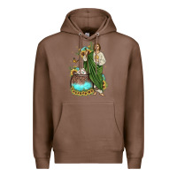 Chestnut san judas coffee cup sunflower Premium Hoodie - JahusDesignShop