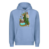 Colony Blue san judas coffee cup sunflower Premium Hoodie - JahusDesignShop