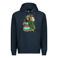Navy san judas coffee cup sunflower Premium Hoodie - JahusDesignShop
