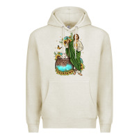 Oatmeal Heather san judas coffee cup sunflower Premium Hoodie - JahusDesignShop