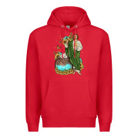 Red san judas coffee cup sunflower Premium Hoodie - JahusDesignShop