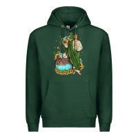 Sports Green san judas coffee cup sunflower Premium Hoodie - JahusDesignShop